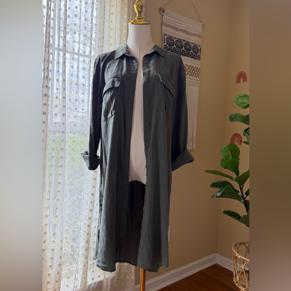 Men's Green Long Jacket